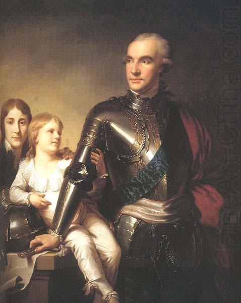 The Count Potocki and his sons, unknow artist